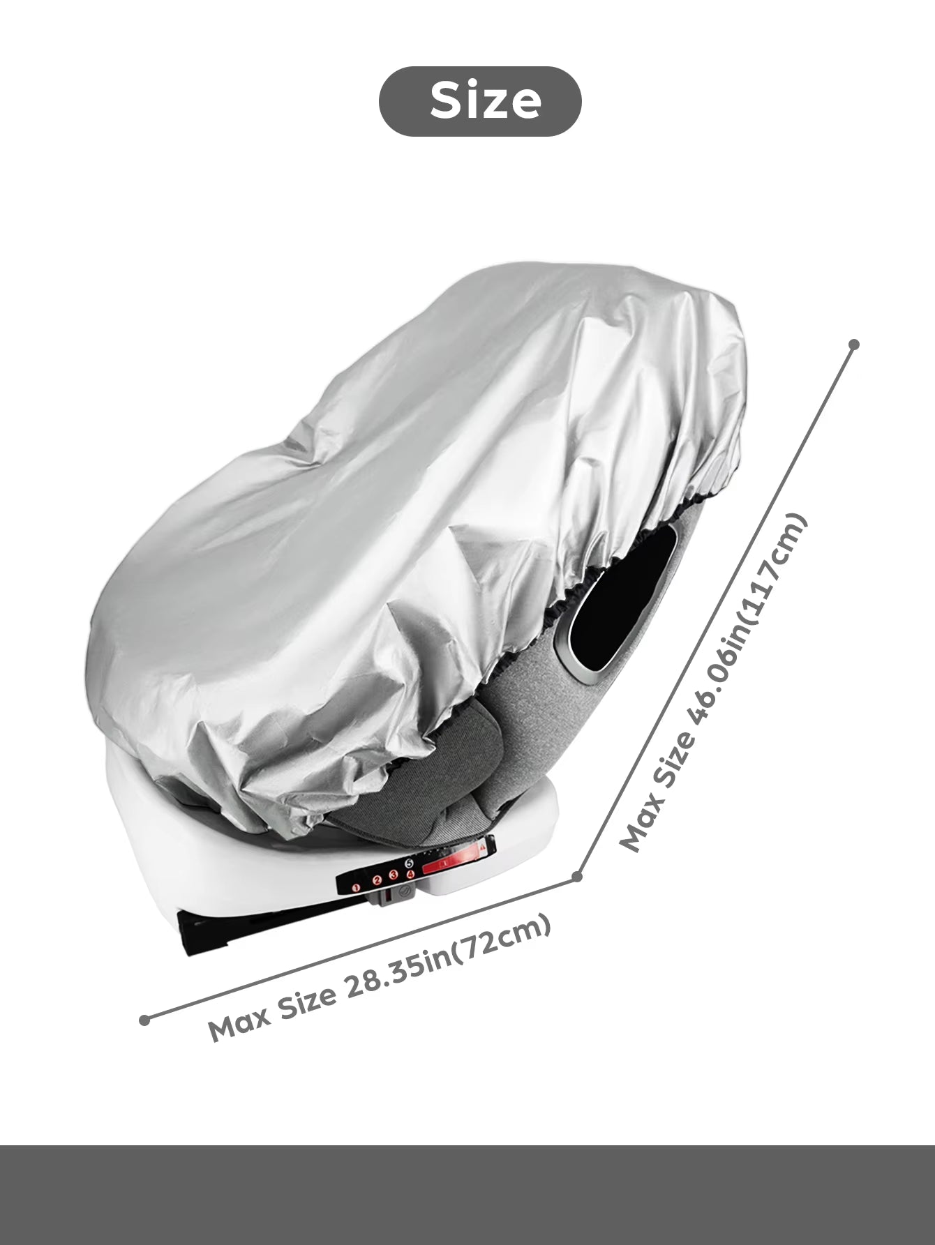 1PC Baby Car Seat Sun Shade Cover Blocks Out Heat & Sun UV Covers Universal Baby Travel Accessories