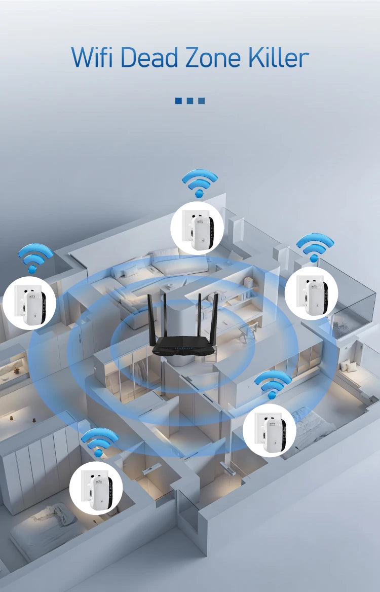 High Quality 300Mbps Wifi Signal Range Extender Wifi Booster IEEE802.11 A/B/G/N LAN Port Wifi Repeater